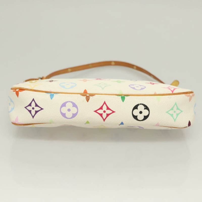 【日本直送】LOUIS VUITTON 多色 Pochette Accessoires 手拿包 白色 M92649 LV 授權 128470V-4