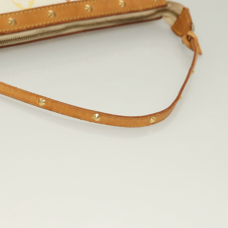 【日本直送】LOUIS VUITTON 多色 Pochette Accessoires 手拿包 白色 M92649 LV 授權 128470V-6