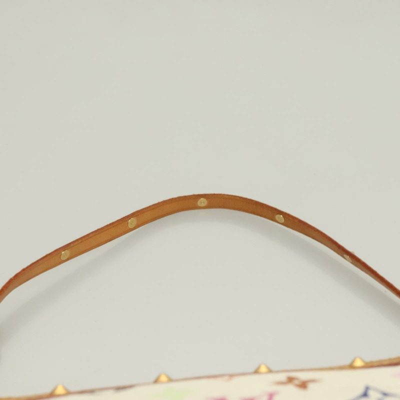 【日本直送】路易威登 (LOUIS VUITTON) 多彩 Pochette Accessoires 手拿包 白色 M92649 LV Auth 128470V-7