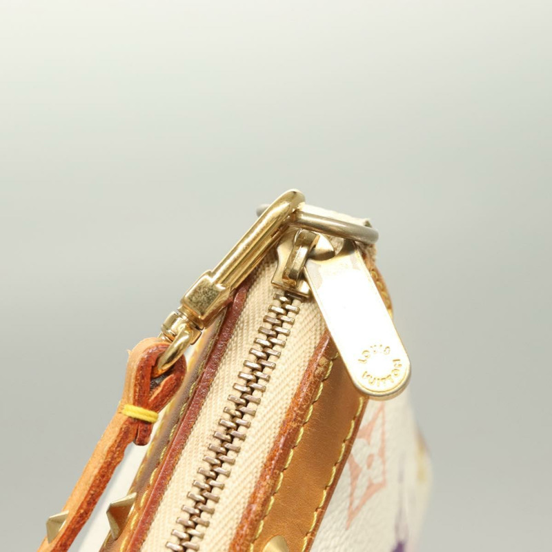 【日本直送】LOUIS VUITTON 多色 Pochette Accessoires 手拿包 白色 M92649 LV 授權 128470V-9