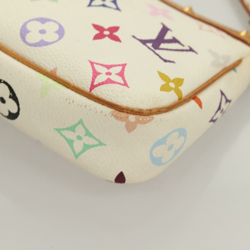 【日本直送】LOUIS VUITTON 多色 Pochette Accessoires 手拿包 白色 M92649 LV 授權 128470V-13