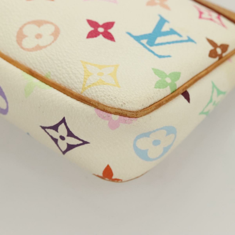 【日本直送】LOUIS VUITTON 多色 Pochette Accessoires 手拿包 白色 M92649 LV 授權 128470V-15