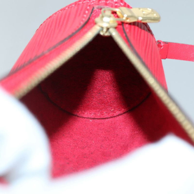 【日本直送】路易威登 Epi Soufflot 手袋配件袋紅色 LV 正品 136479-18