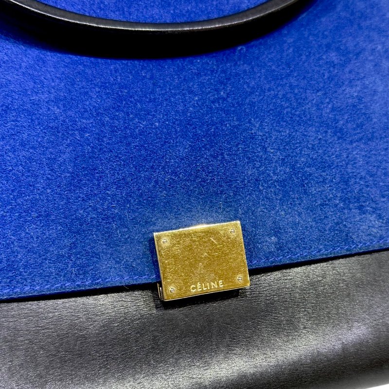 【美收精品】CELINE 藍米色Trapeze肩背包 4-20-9