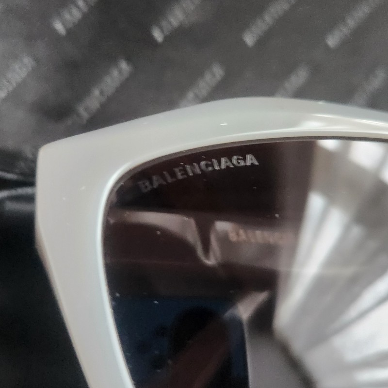 巴黎世家Balenciaga 灰色經典貓眼框太陽眼鏡-5