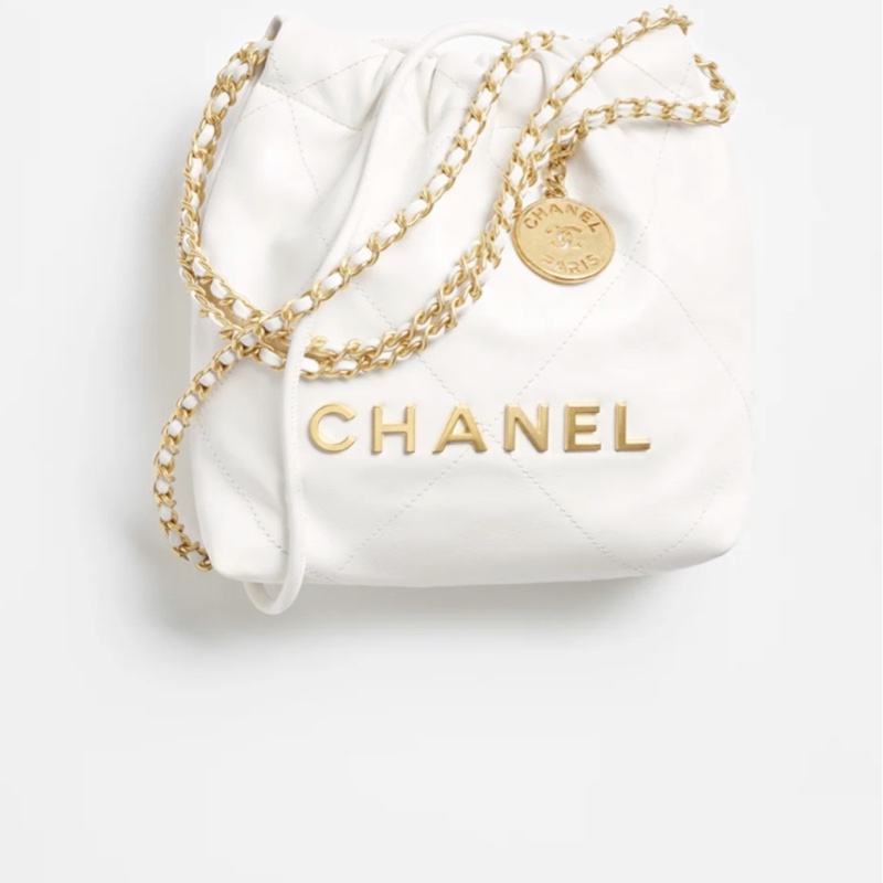 2025買入 99新 香奈儿CHANEL 22 bag mini 鏈條可拆-3