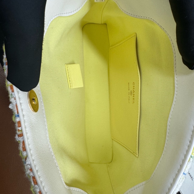 稀有 全新未使用 CHANEL香奈儿25C粗呢hobo-6