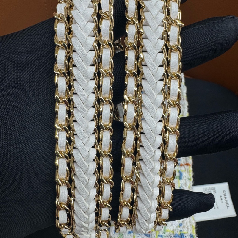 稀有 全新未使用 CHANEL香奈儿25C粗呢hobo-13