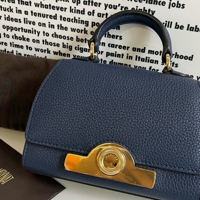 Moynat  Rejane 女士手提包 肩背包 mini Taurillon Blush牛皮 深藍色-1