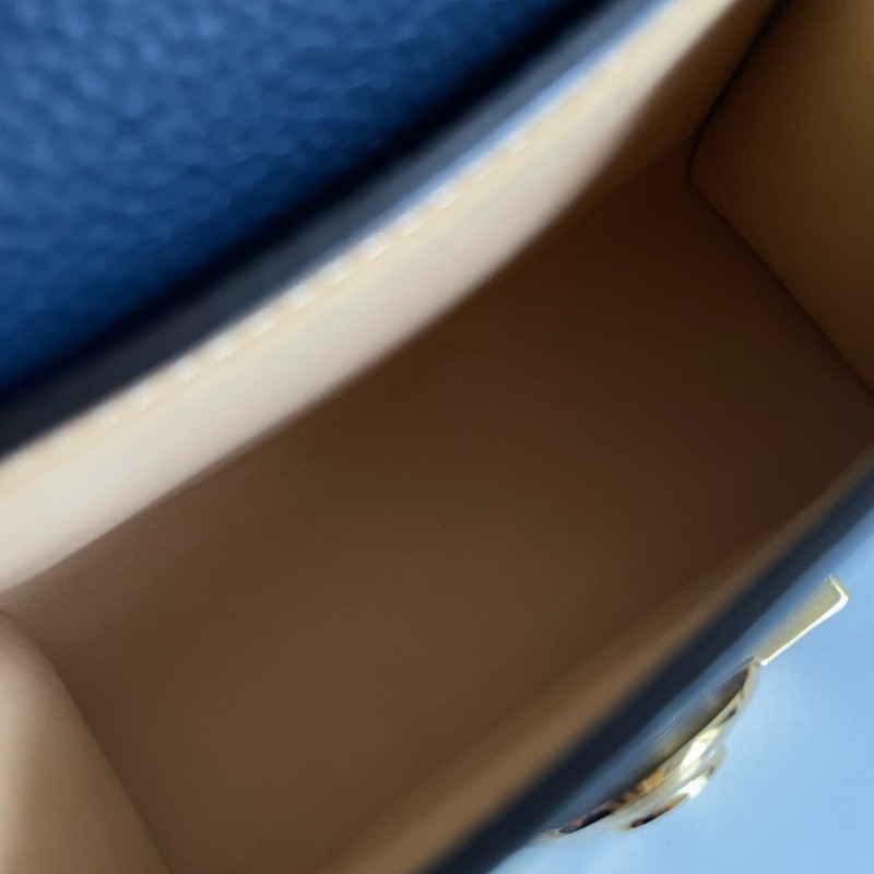 Moynat Rejane 女士手提包 肩背包 mini Taurillon Blush牛皮 深藍色-7