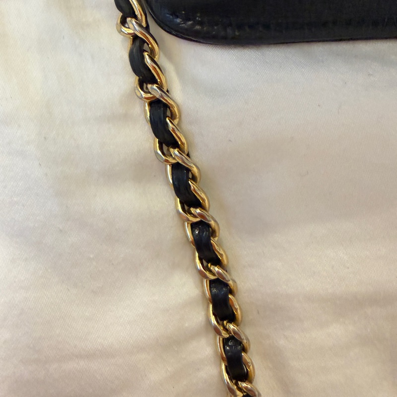 chanel黑金荔枝牛皮woc-32