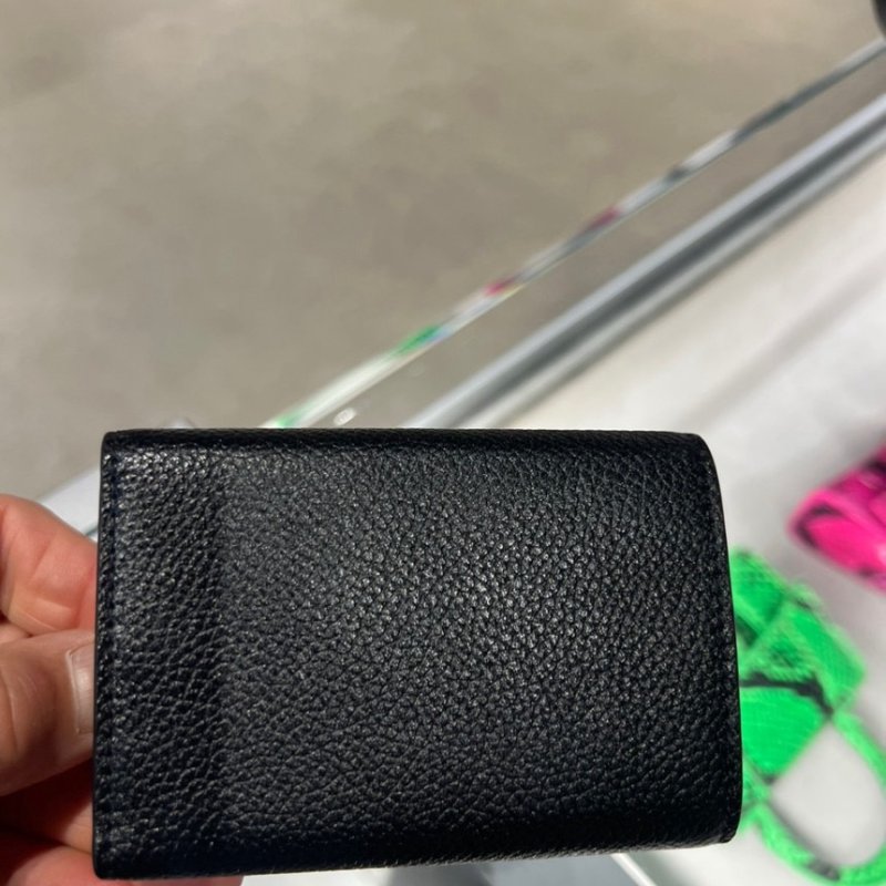 🎉新品好折扣✨Balenciaga 600212 Hourglass 沙漏迷你錢包短夾 黑色-3