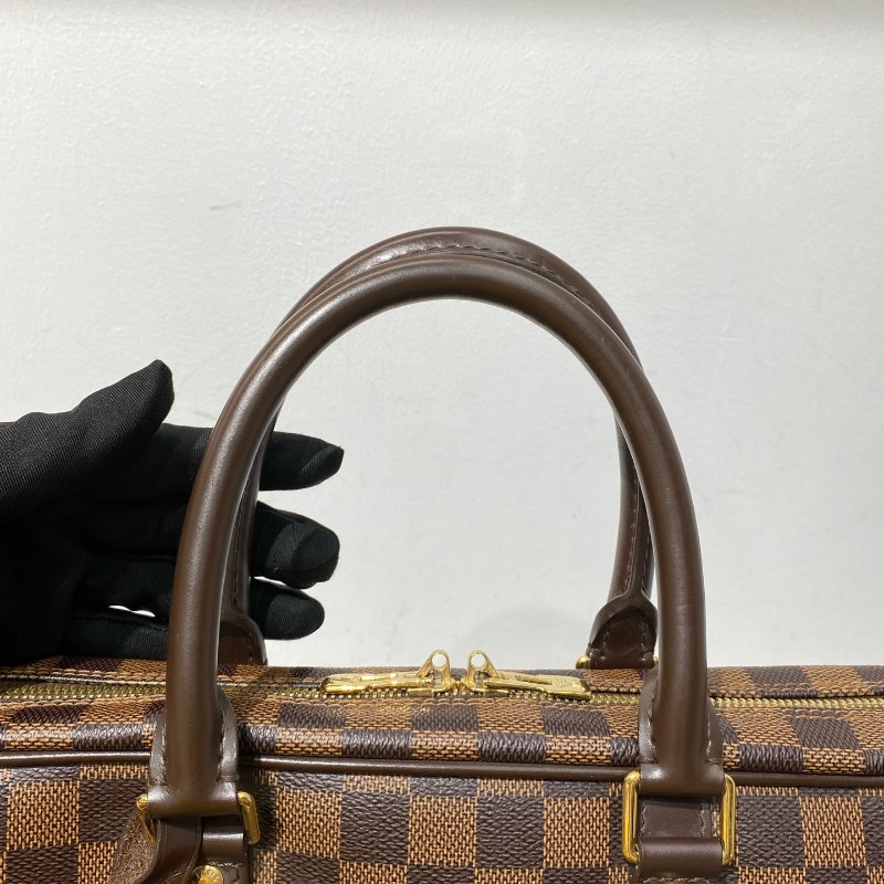 LV 路易威登 棕棋盤格手提包 電腦公事包 公文包 男士-13