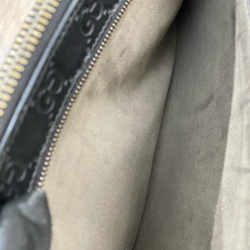 全套🤩Gucci 古馳 全皮燙印logo 黑色 男士手拿包 🈶購鉦-9