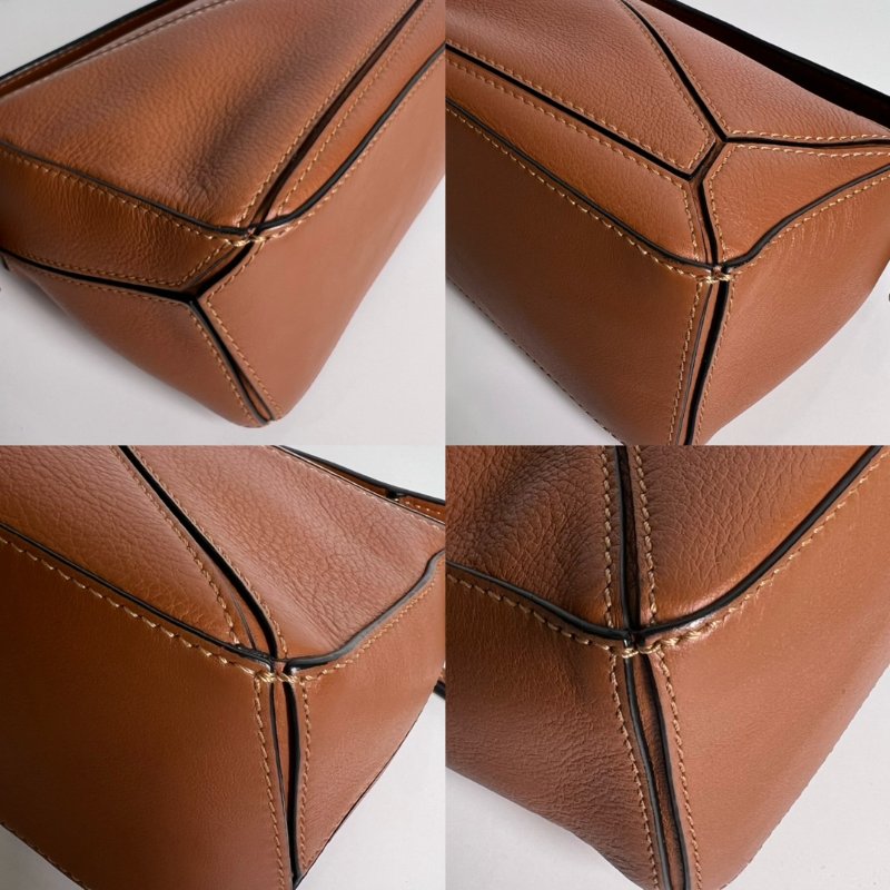 LOEWE 棕色PUZZLE MINI 單背包-10