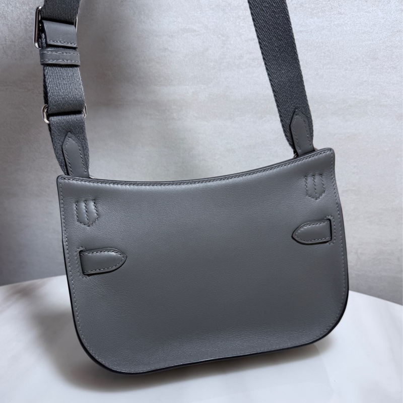 Hermes 吉普賽Jypsiere mini 積雲灰銀釦 B刻 99新-2
