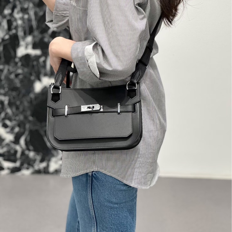 Hermes 吉普賽Jypsiere mini 積雲灰銀釦 B刻 99新-3