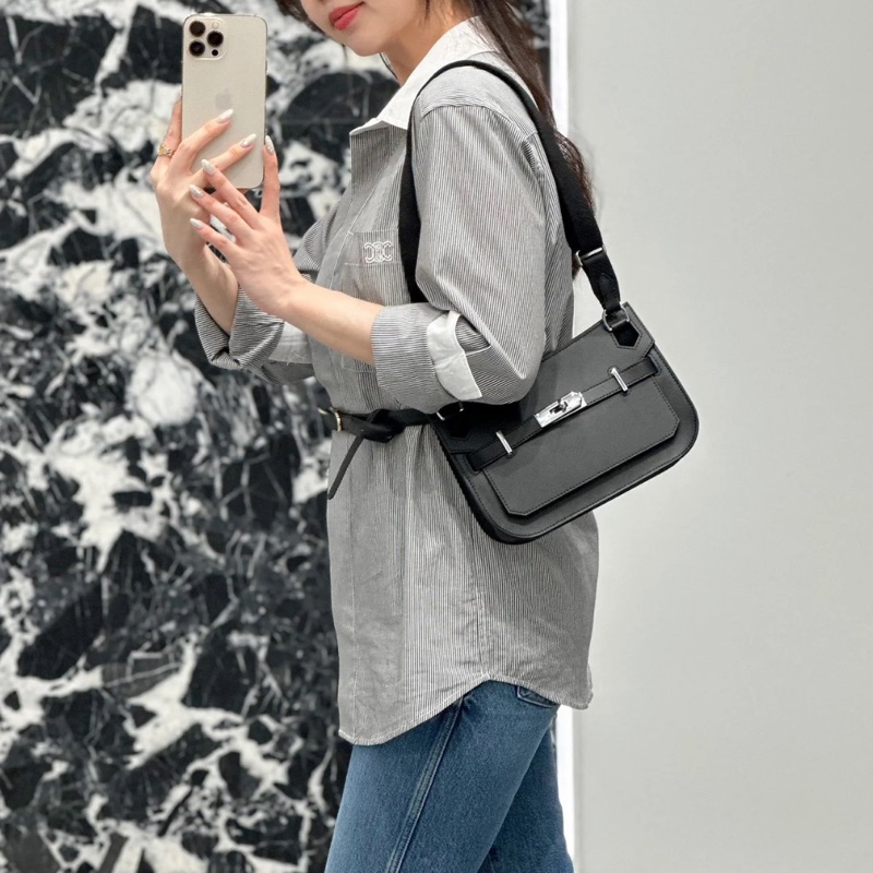 Hermes 吉普賽Jypsiere mini 積雲灰銀釦 B刻 99新-5