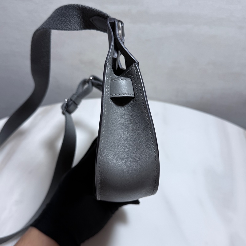 Hermes 吉普賽Jypsiere mini 積雲灰銀釦 B刻 99新-6