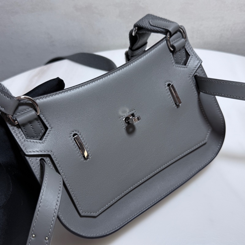Hermes 吉普賽Jypsiere mini 積雲灰銀釦 B刻 99新-15