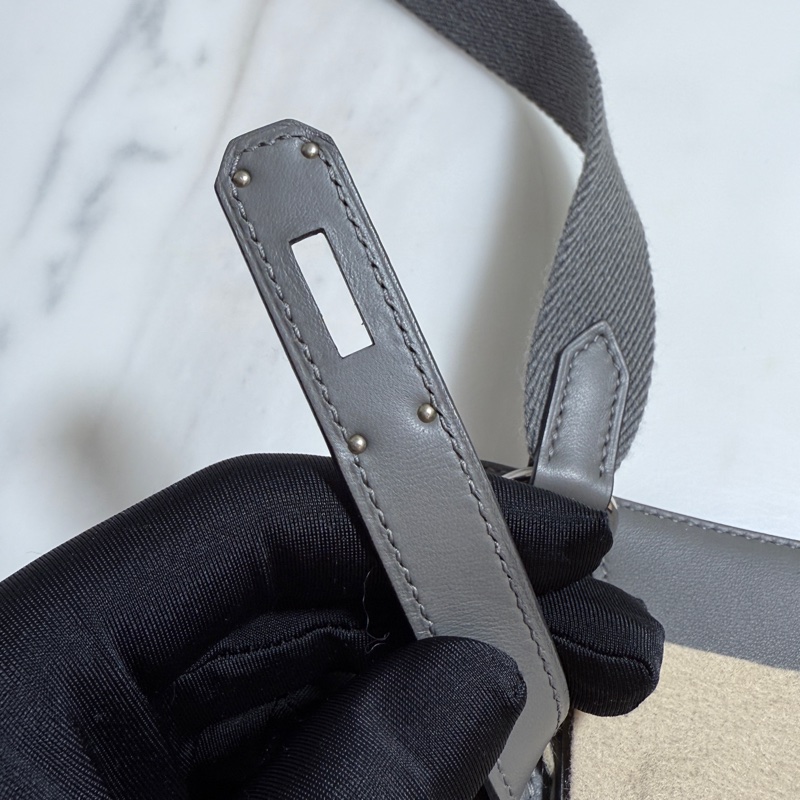 Hermes 吉普賽Jypsiere mini 積雲灰銀釦 B刻 99新-17