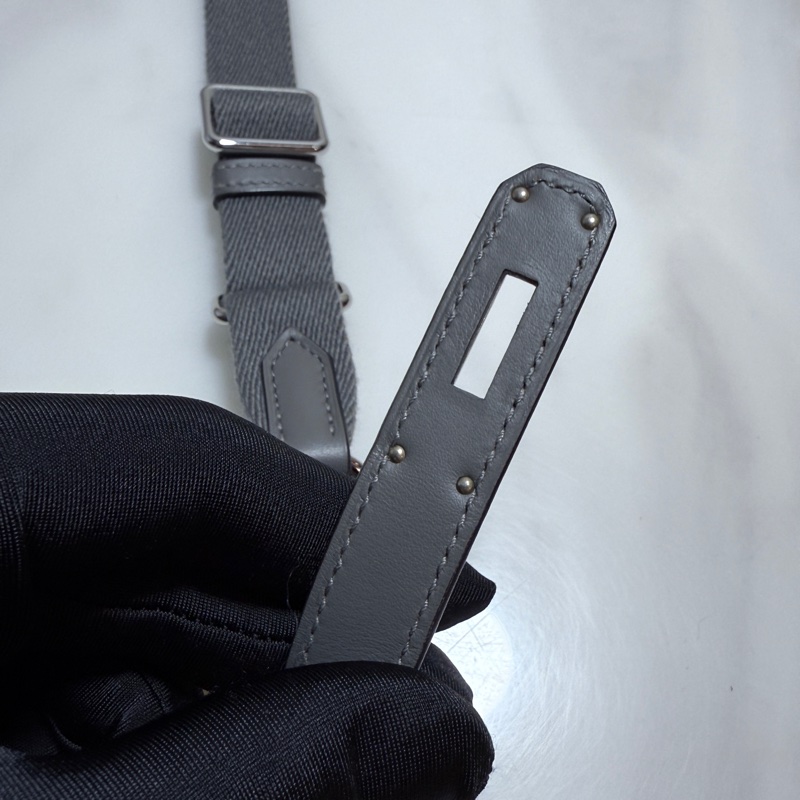 Hermes 吉普賽Jypsiere mini 積雲灰銀釦 B刻 99新-18