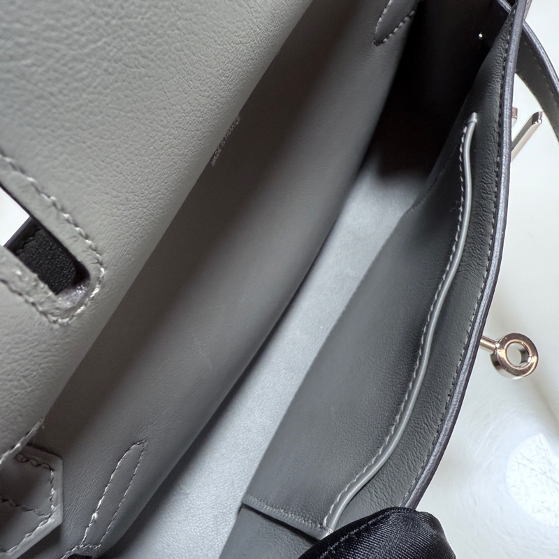 Hermes 吉普賽Jypsiere mini 積雲灰銀釦 B刻 99新-19