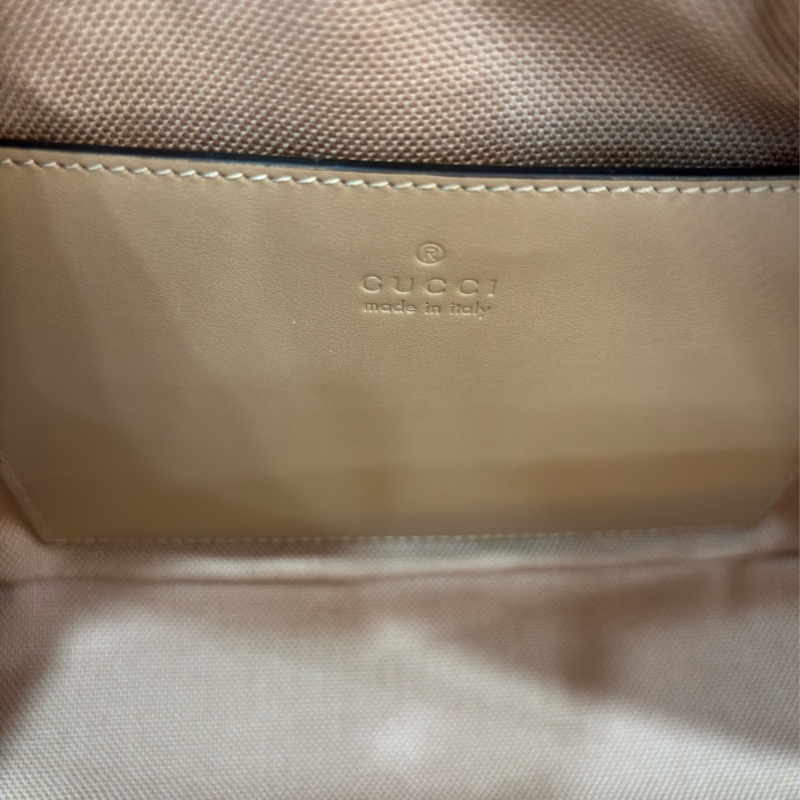 GUCCI 447632 MARMONT GG 奶茶色牛皮奶茶鍊 肩背包斜背包相機包拉鍊包-40