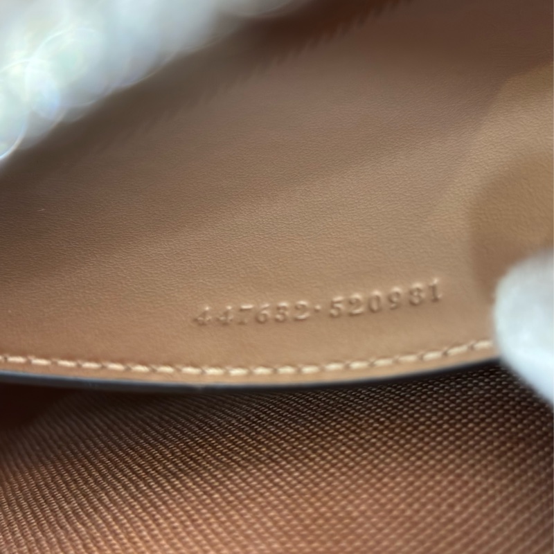 GUCCI 447632 MARMONT GG 奶茶色牛皮奶茶鍊 肩背包斜背包相機包拉鍊包-42