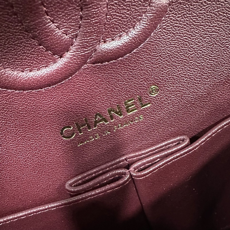 Chanel A01113 黑荔枝皮金釦CF 23-27