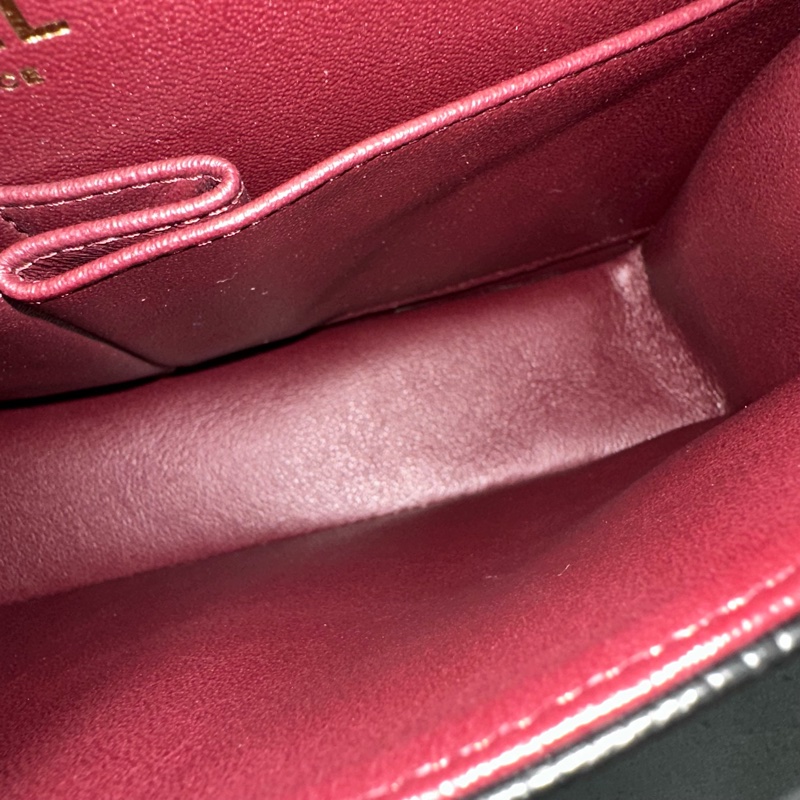 Chanel A01113 黑荔枝皮金釦CF 23-31