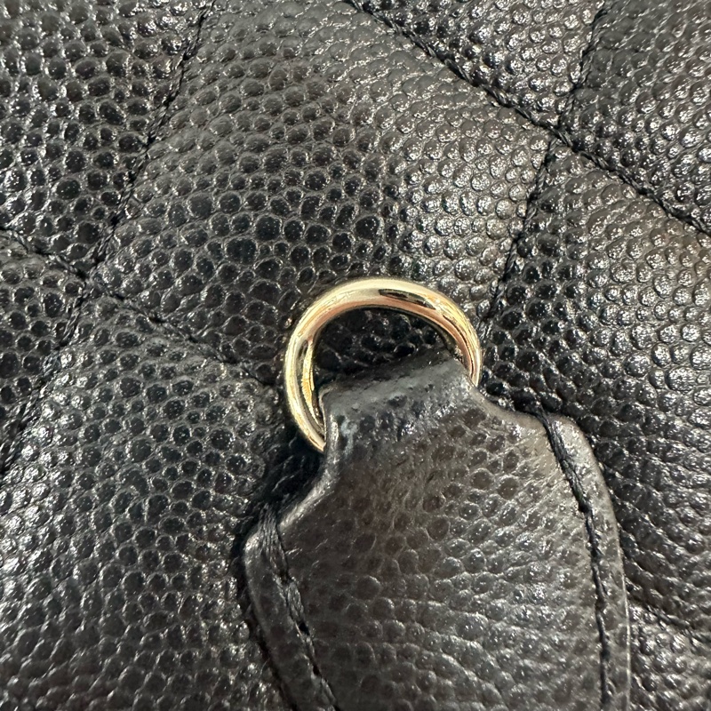 Chanel AP3753 黑荔枝皮淡金釦mini 24c-15