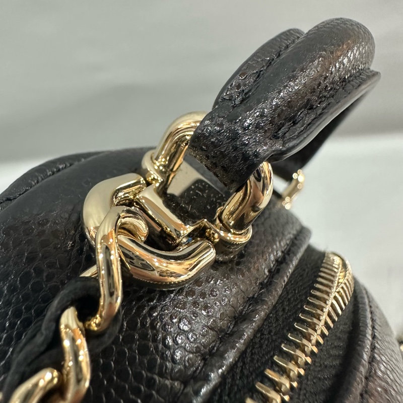 Chanel AP3753 黑荔枝皮淡金釦mini 24c-18