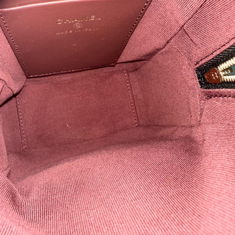 Chanel AP3753 黑荔枝皮淡金釦mini 24c-20