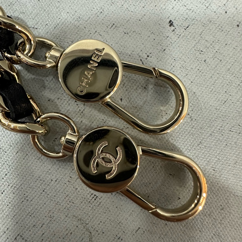 Chanel AP3753 黑荔枝皮淡金釦mini 24c-22