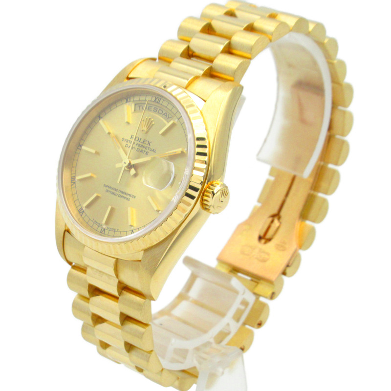 Rolex Day-Date E 系列腕錶,18K 黃金,男士,CH/BA 18238-1