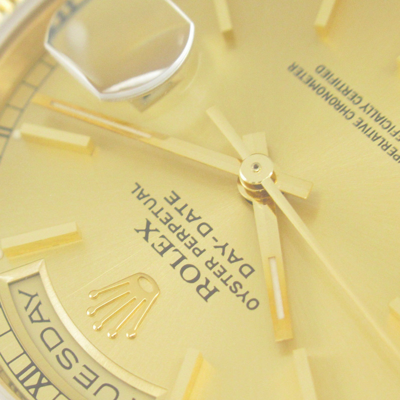 Rolex Day-Date E 系列腕錶,18K 黃金,男士,CH/BA 18238-8