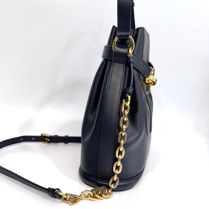 DIOR黑金牛皮cest Dior手提側背水桶包M2271UBHA-4