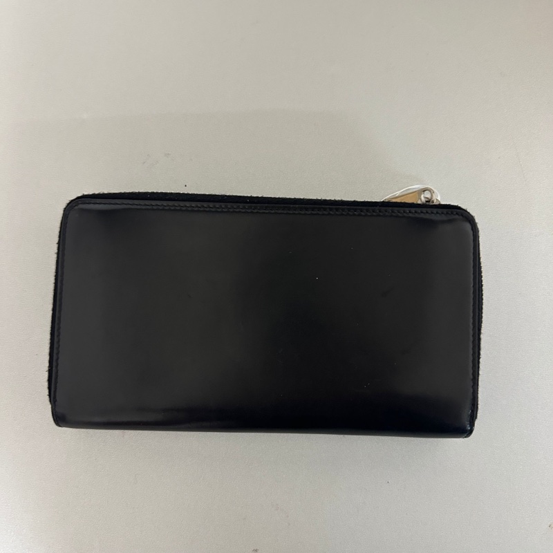 YSL 黑銀拉鏈長夾-1