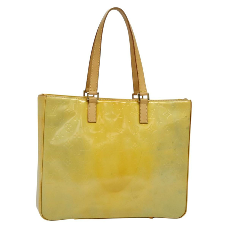 【日本直送】路易威登 Monogram Vernis Columbus 灰色手提包 M91028 LV 正品 BA5329-0