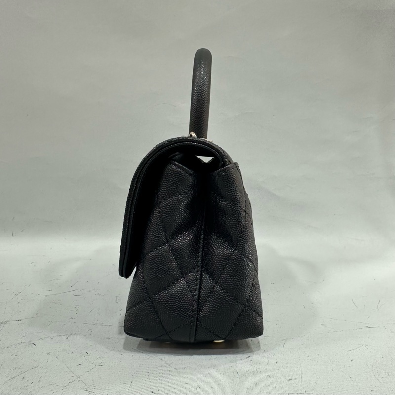 Chanel As2215 黑荔枝皮金鏈mini coco handle 18-2