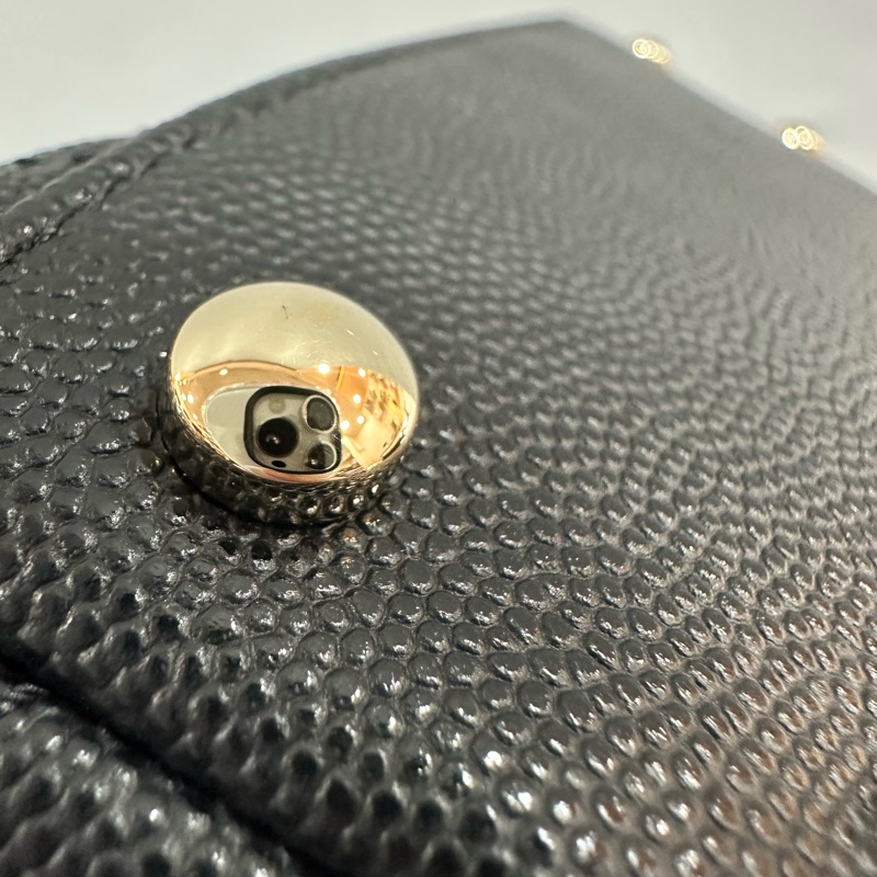 Chanel As2215 黑荔枝皮金鏈mini coco handle 18-18
