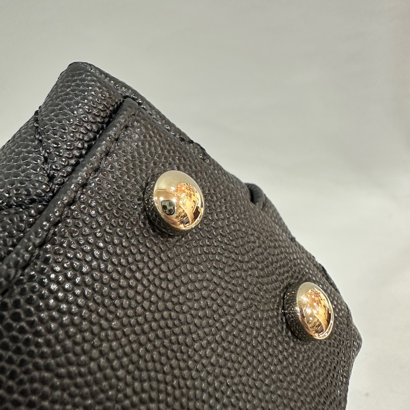 Chanel As2215 黑荔枝皮金鏈mini coco handle 18-21