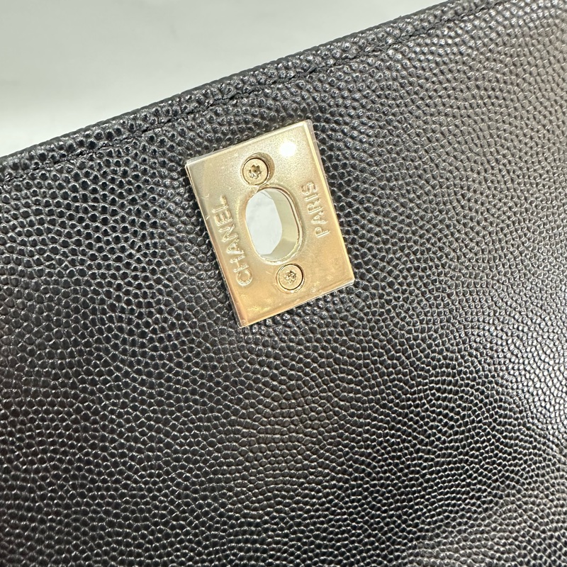 Chanel As2215 黑荔枝皮金鏈mini coco handle 18-22
