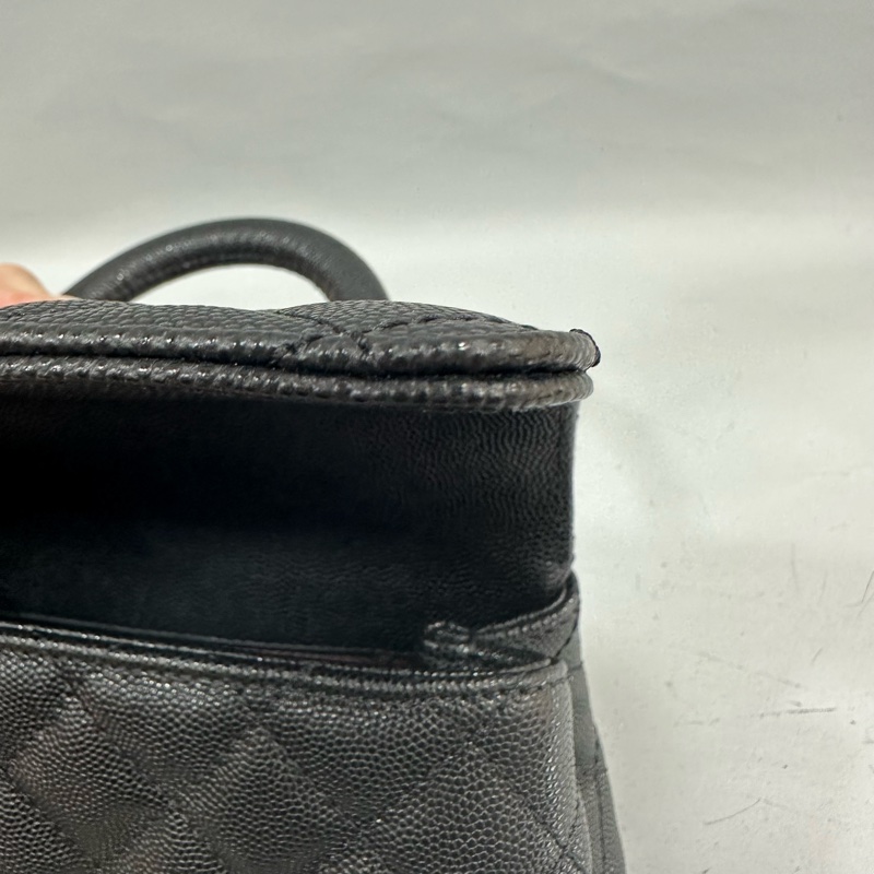 Chanel As2215 黑荔枝皮金鏈mini coco handle 18-28