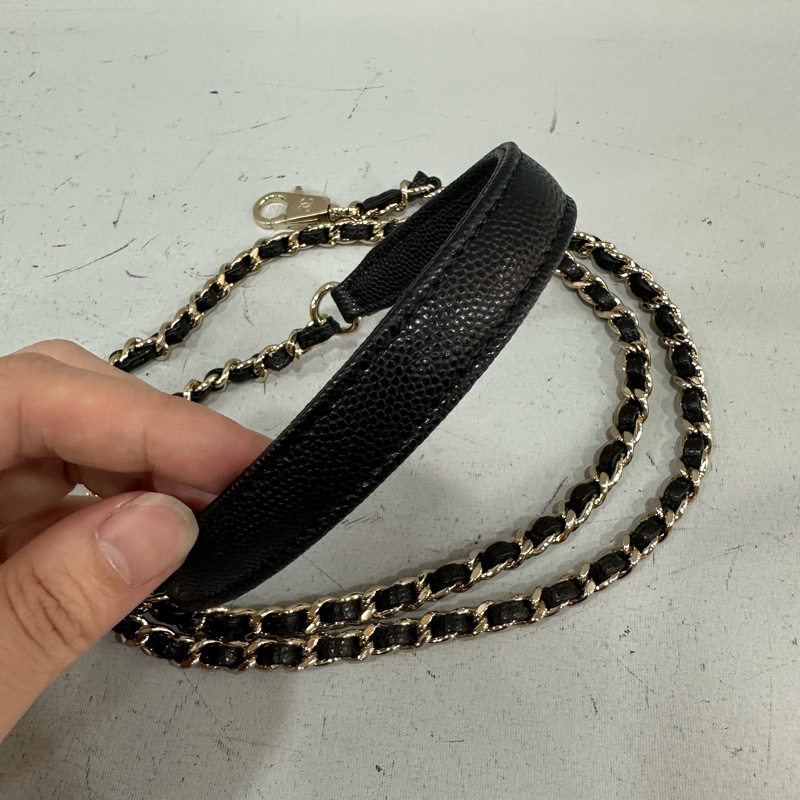 Chanel As2215 黑荔枝皮金鏈mini coco handle 18-34