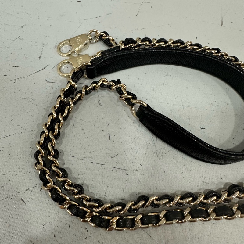 Chanel As2215 黑荔枝皮金鏈mini coco handle 18-36