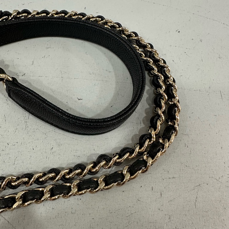 Chanel As2215 黑荔枝皮金鏈mini coco handle 18-37