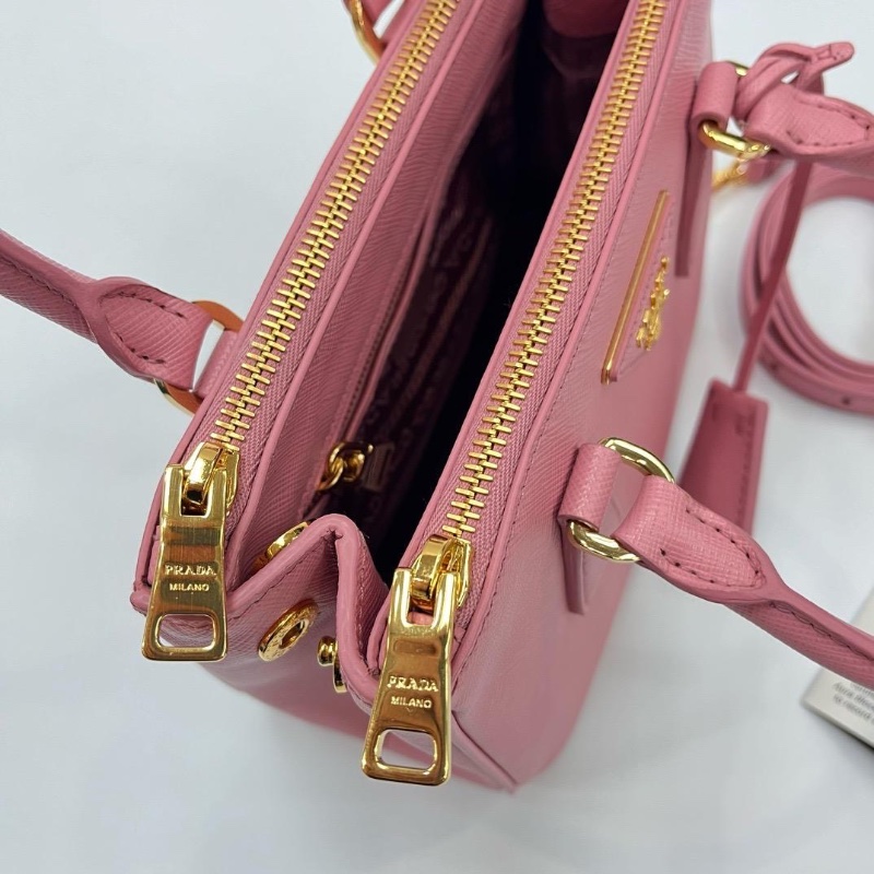 Prada galleria saffiano pink bag-2