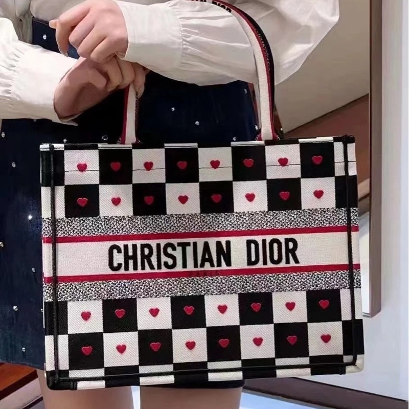 Dior 愛心版帆布托特包-12